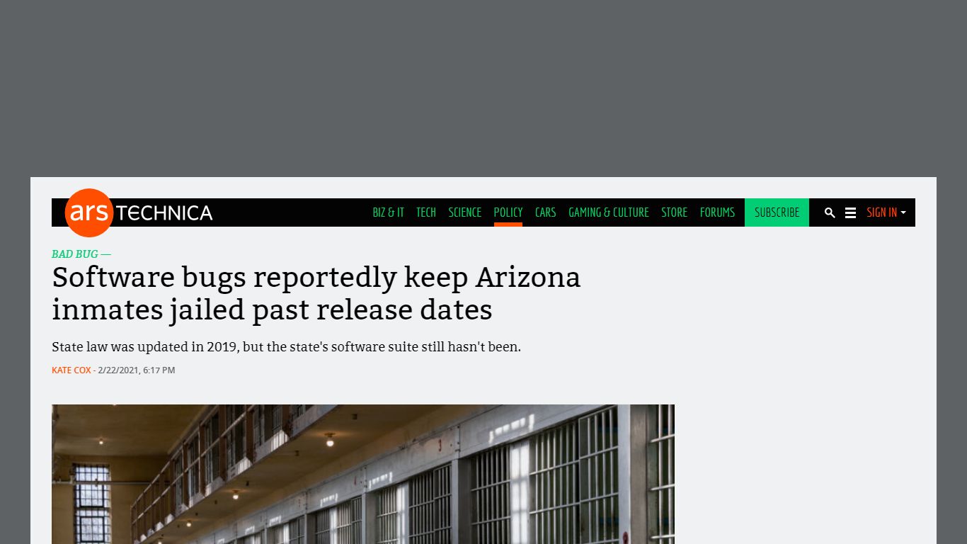 Software bugs reportedly keep Arizona inmates jailed past release dates ...